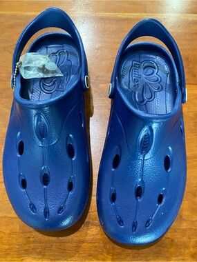 Men's Navy Blue Slip-On Foam Clogs